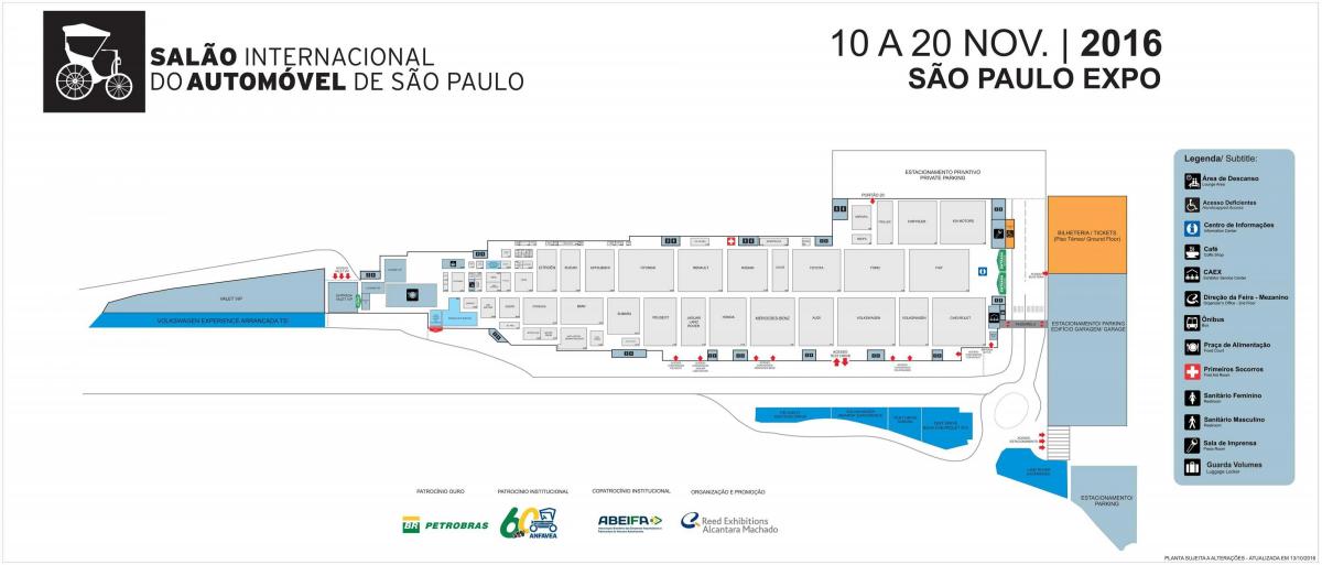 Kart av auto show São Paulo