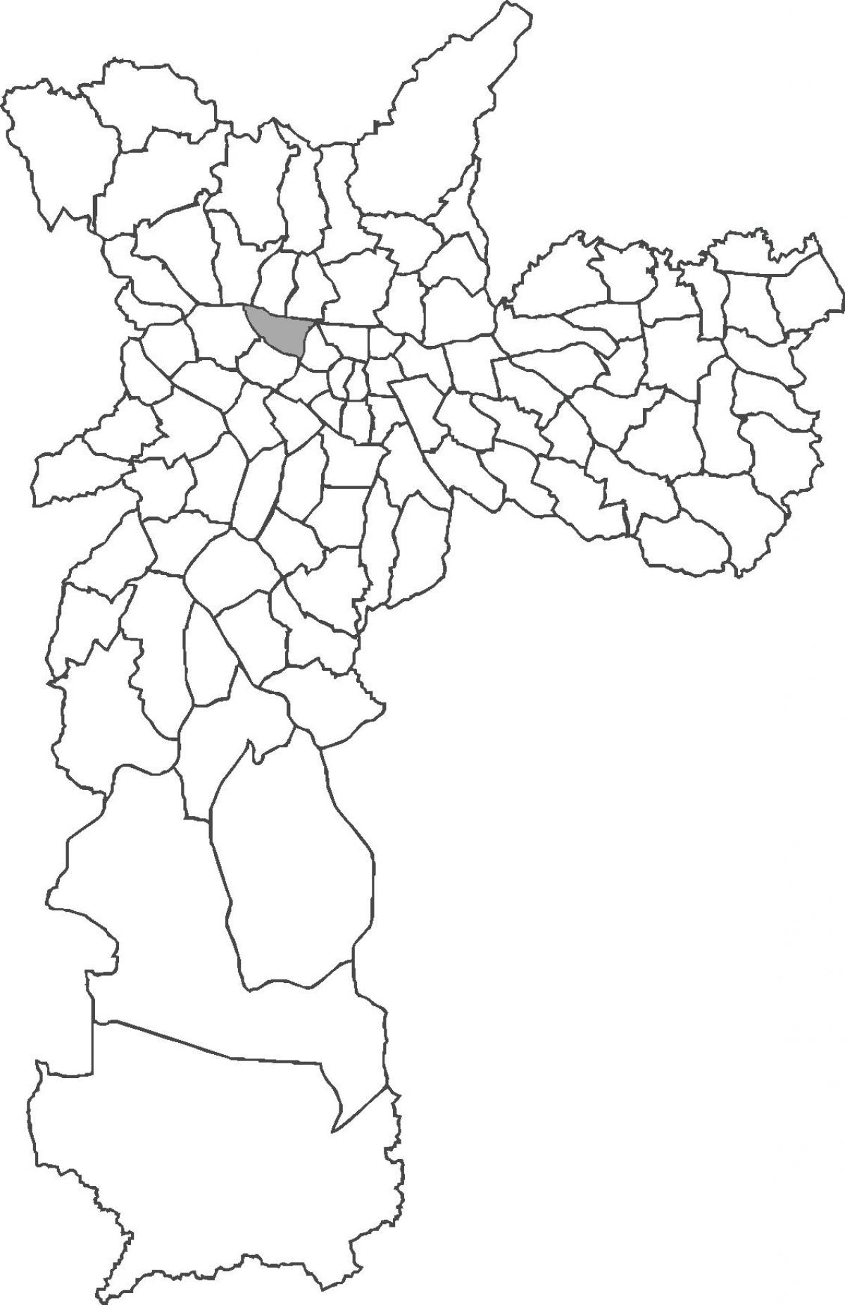Kart av Barra Sentrum-distriktet