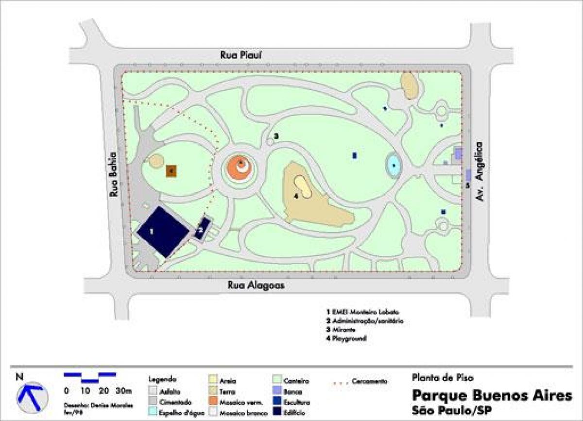 Kart av Buenos Aires São Paulo park