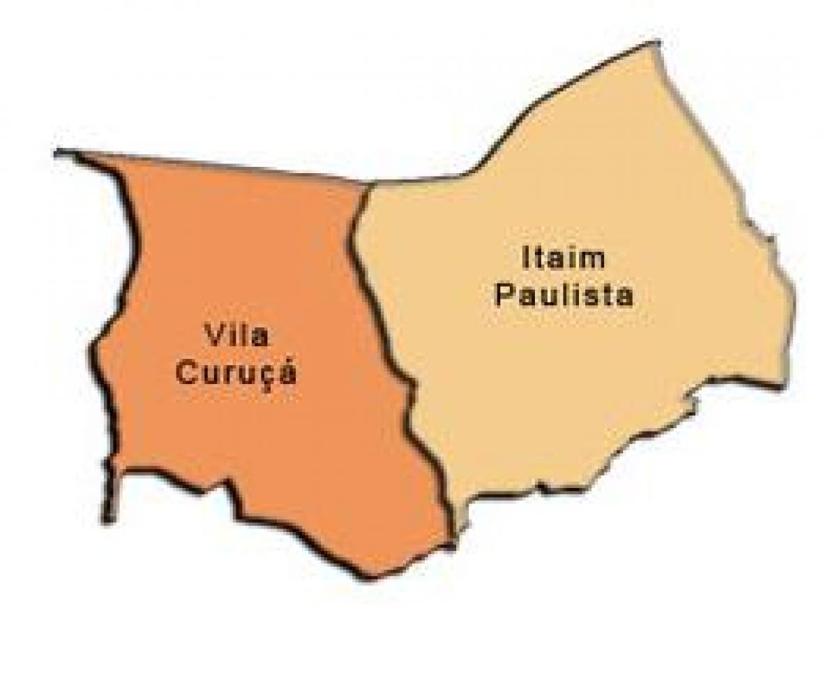 Kart over bydelen itaim Paulista - Vila Curuçá sub-prefecture