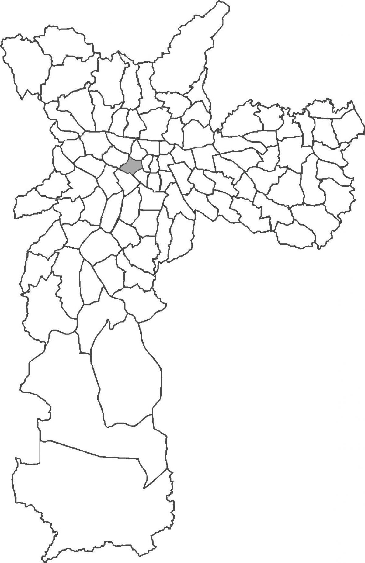 Kart over distriktet Consolação