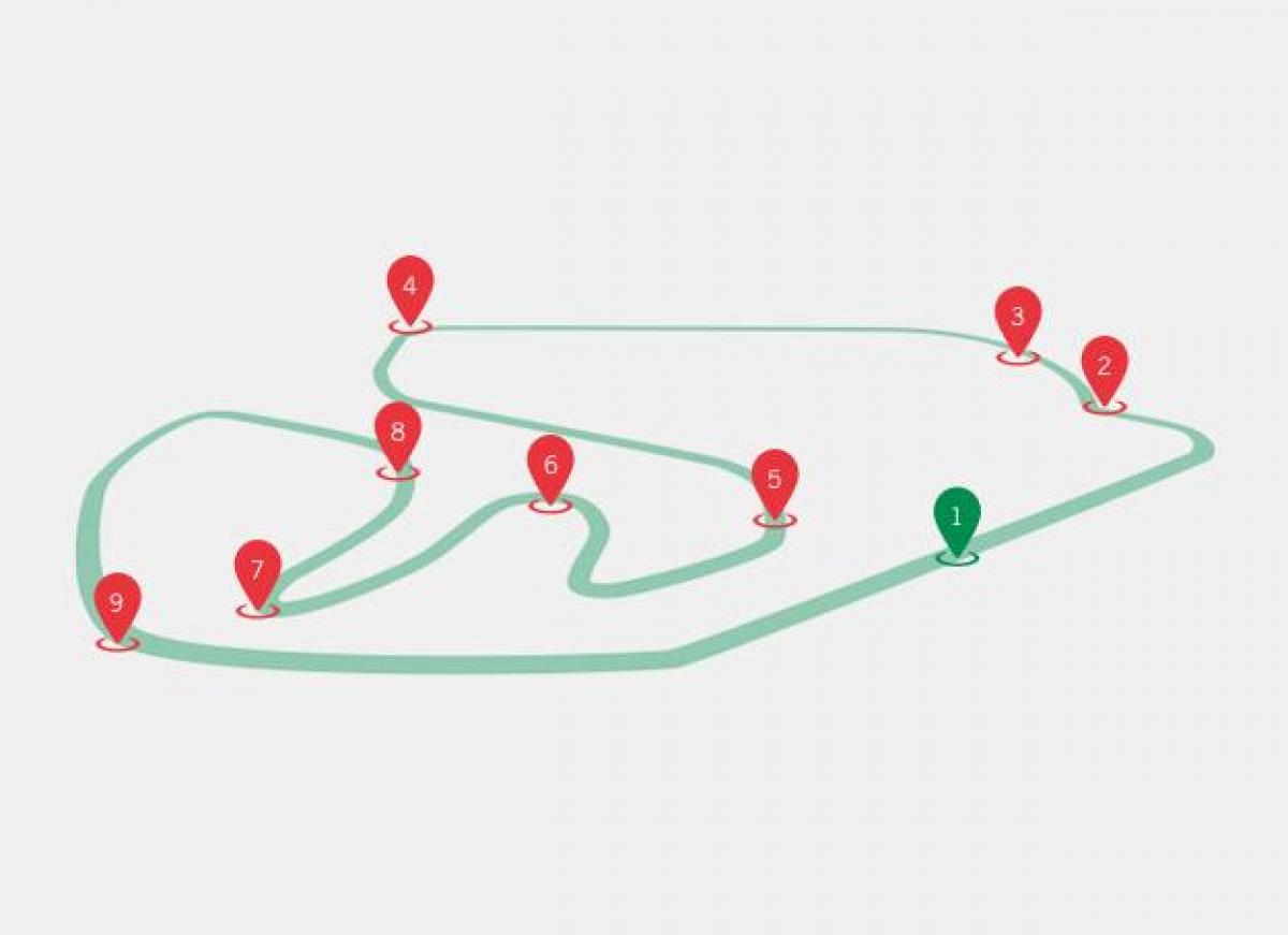 Kart over Brasil GP F1
