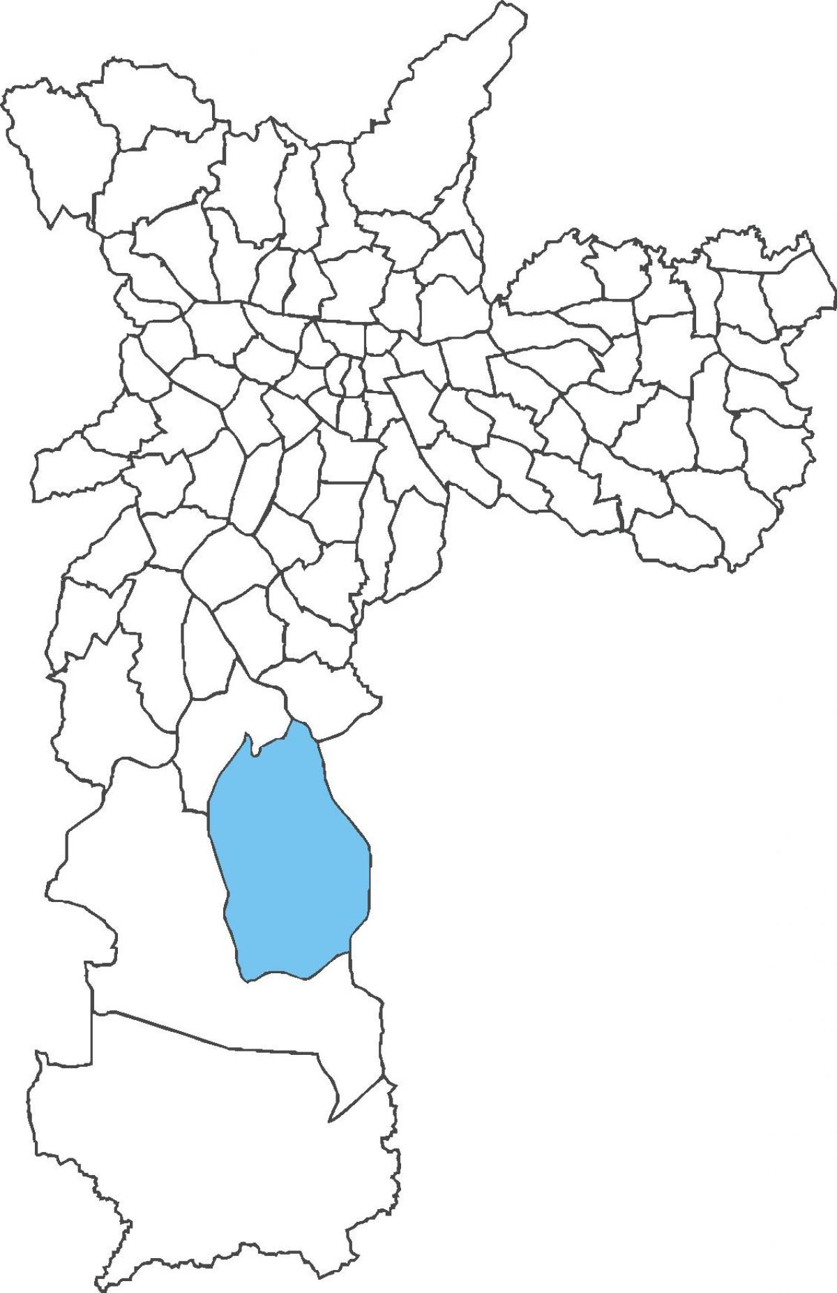 Kart over distriktet Grajaú