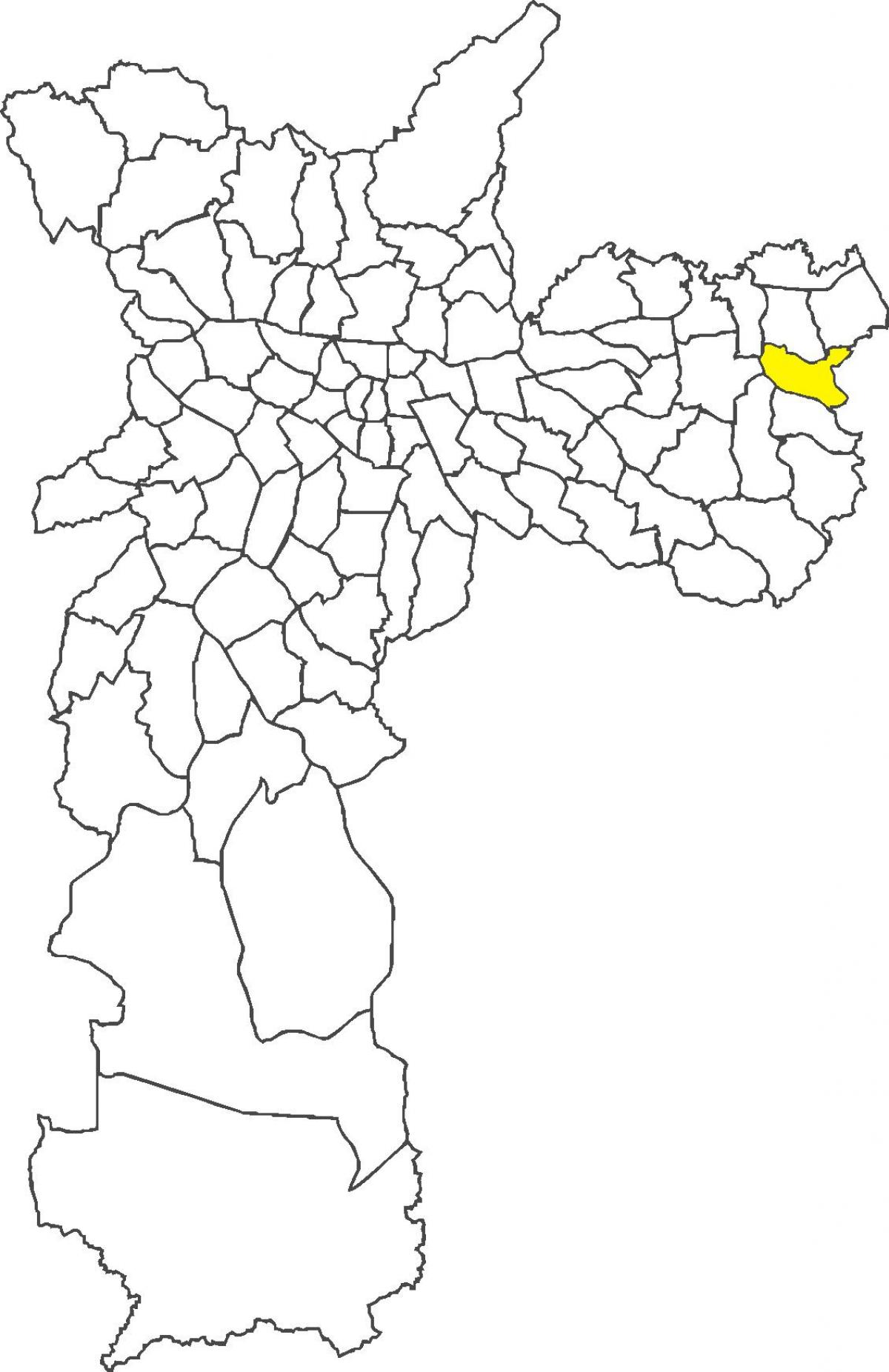 Kart over distriktet Lajeado