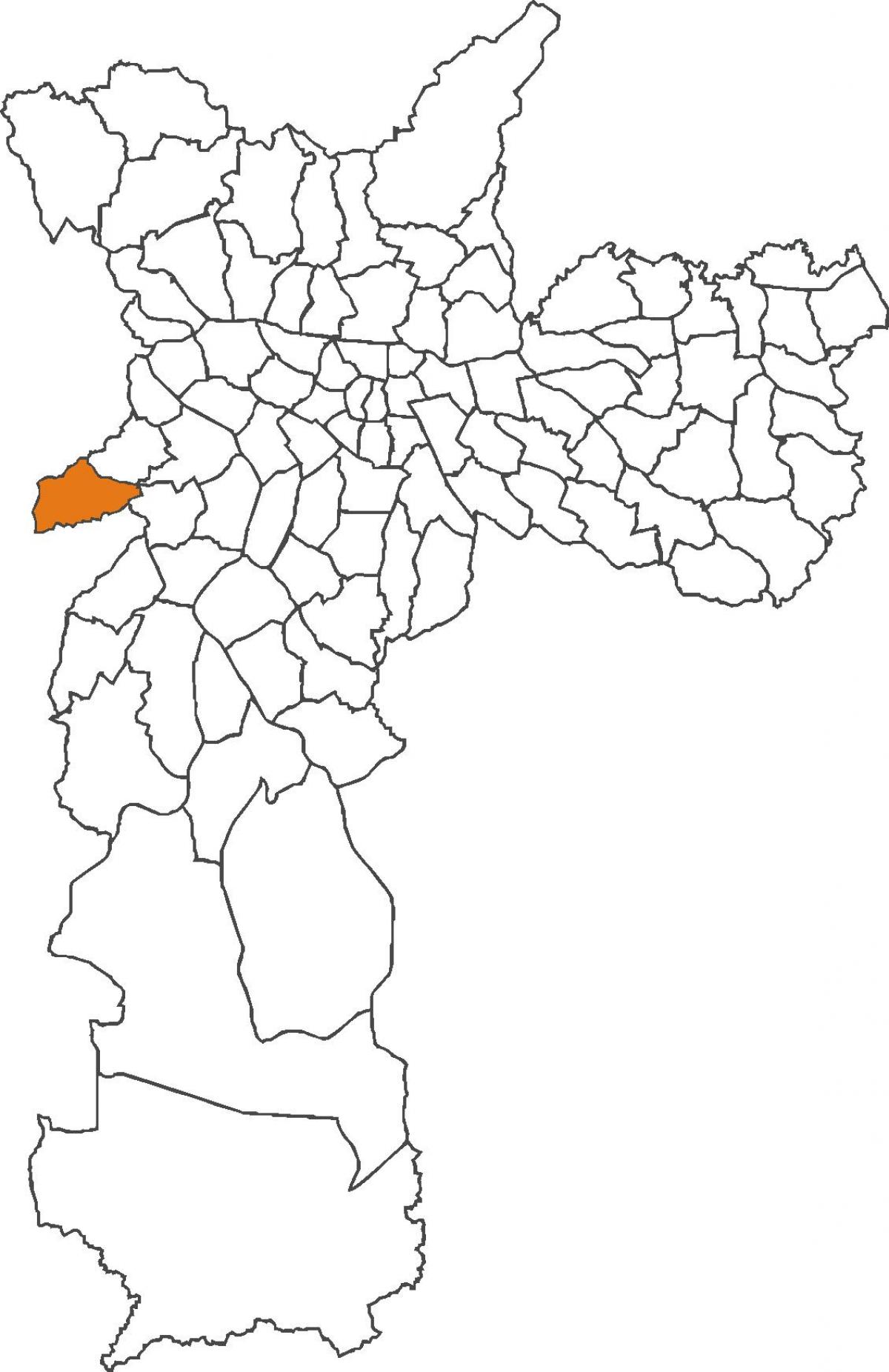 Kart over Raposo Tavares-distriktet