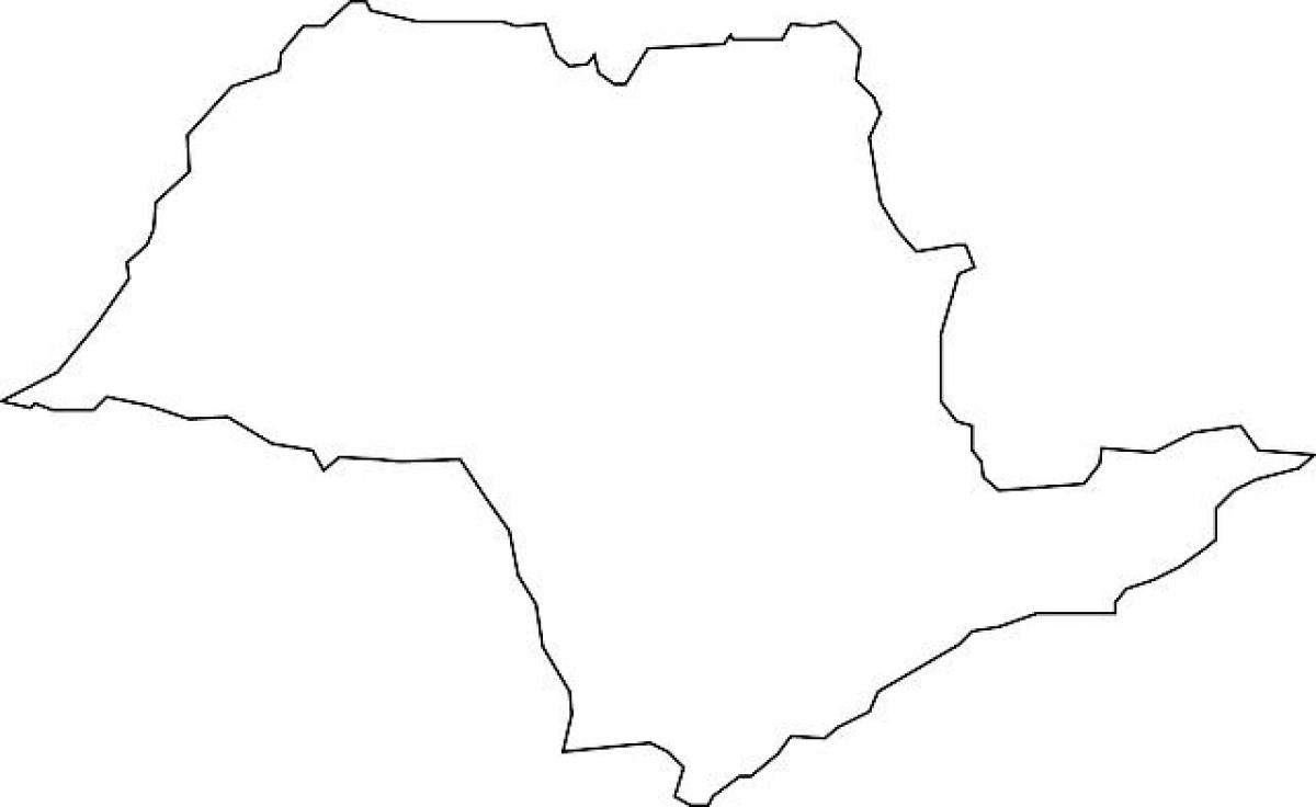 Kart av São Paulo vektor