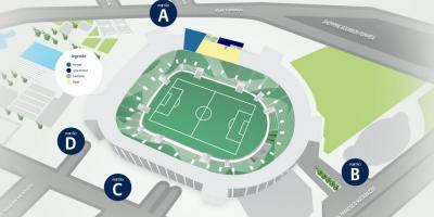 Kart av Allianz Parque - Nivå 2