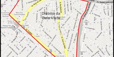 Kart av Bela Vista-São Paulo