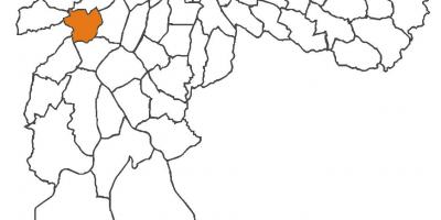 Kart over Vila Sônia distriktet