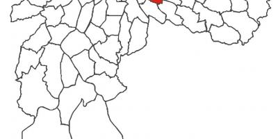 Kart over Água Rasa-distriktet