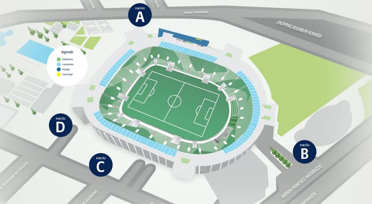 Kart av Allianz Parque - Nivå 4