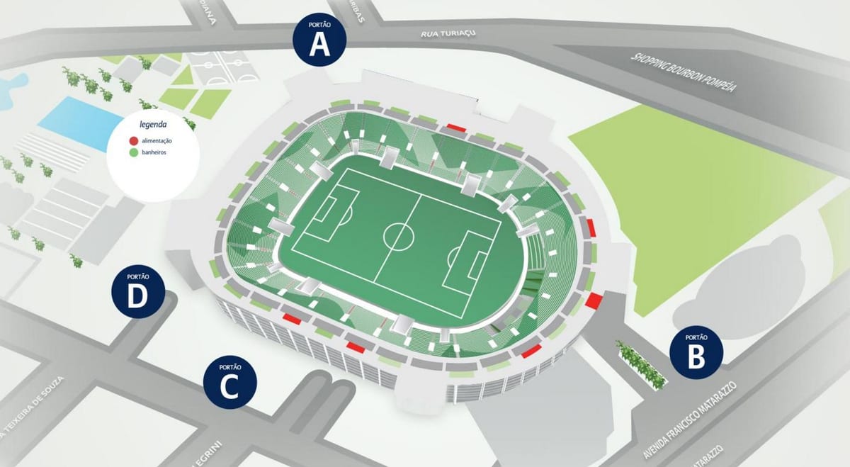 Kart av Allianz Parque - Nivå 5