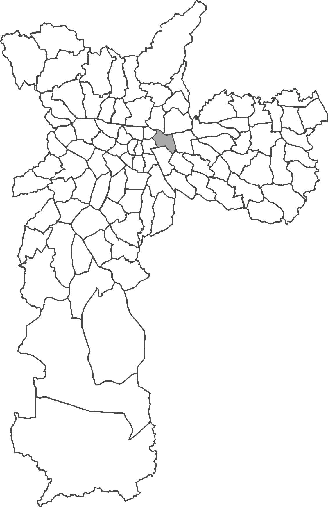 Kart av Belém-bydelen