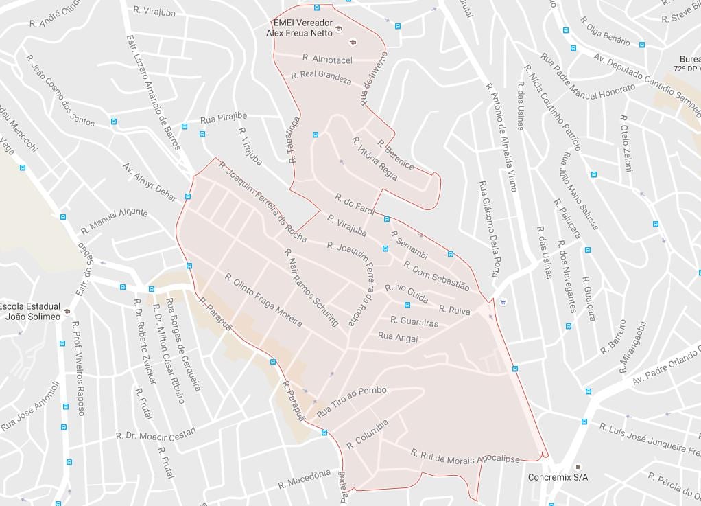 Kart over Brasilândia São Paulo