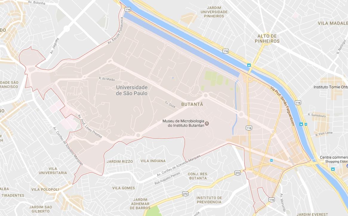 Kart over Butantã São Paulo