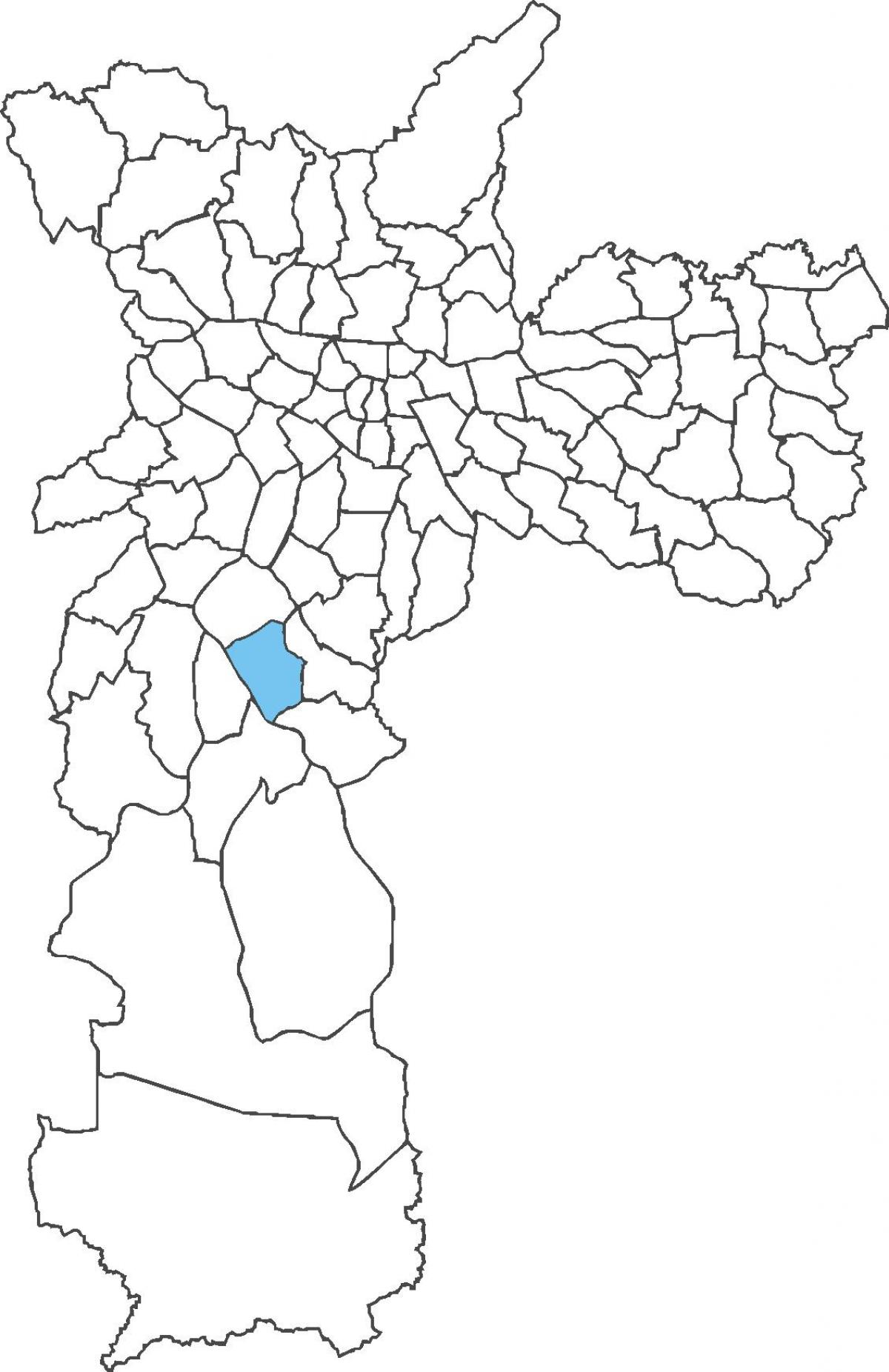 Kart av Campo Grande-distriktet