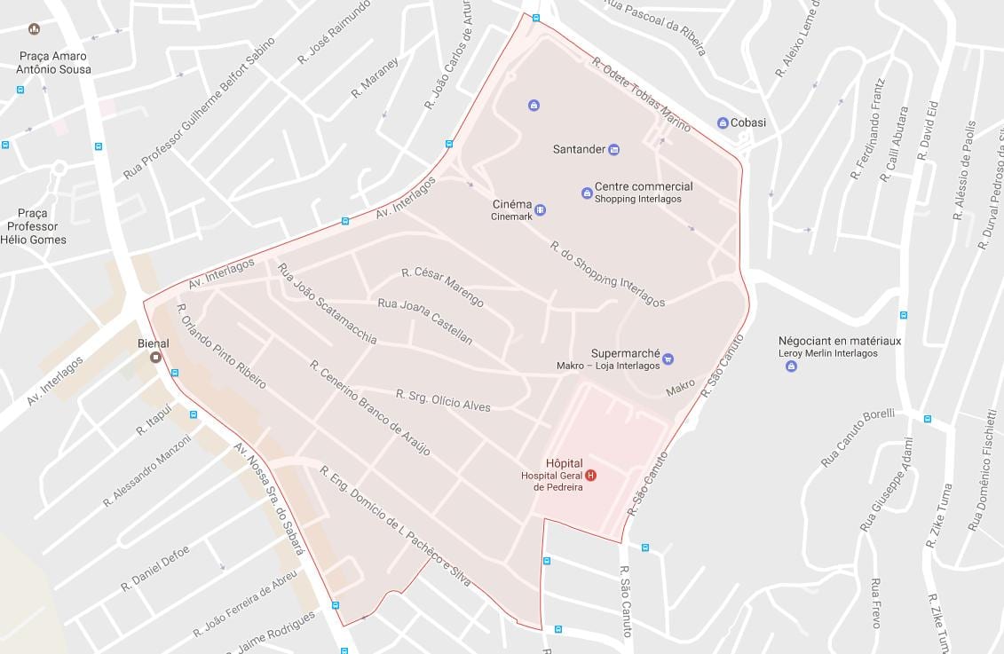Kart av Campo Grande São Paulo