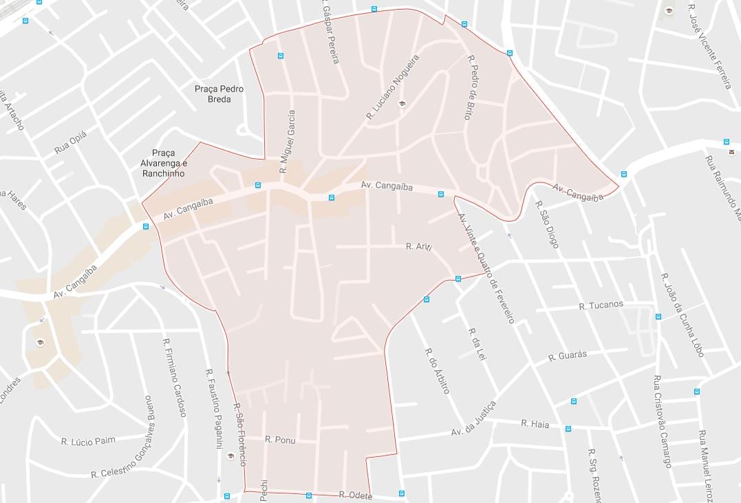 Kart over Cangaíba São Paulo