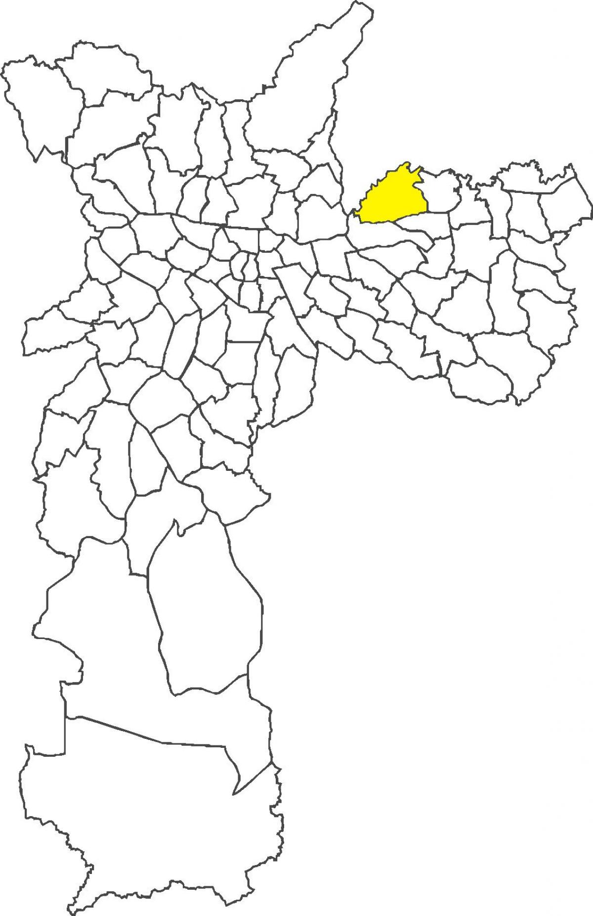 Kart over distriktet Cangaíba