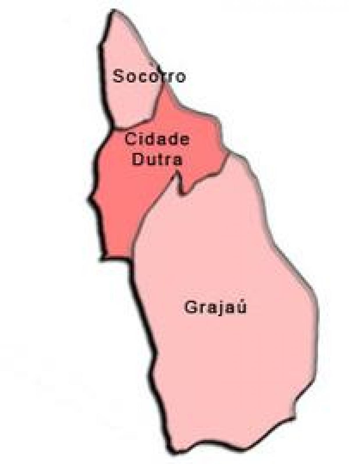 Kart over Capela gjøre Socorro sub-prefecture