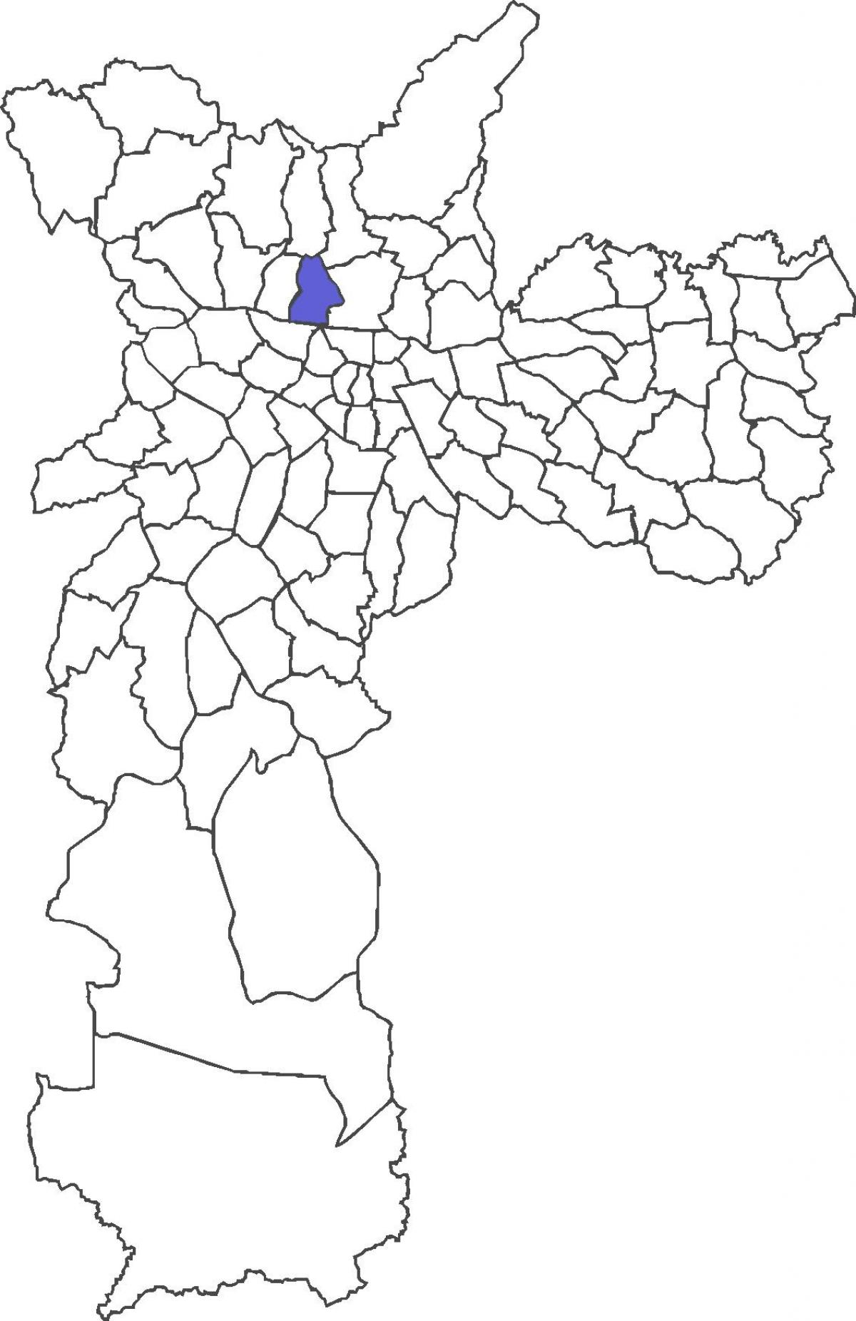 Kart av Casa Verde-distriktet