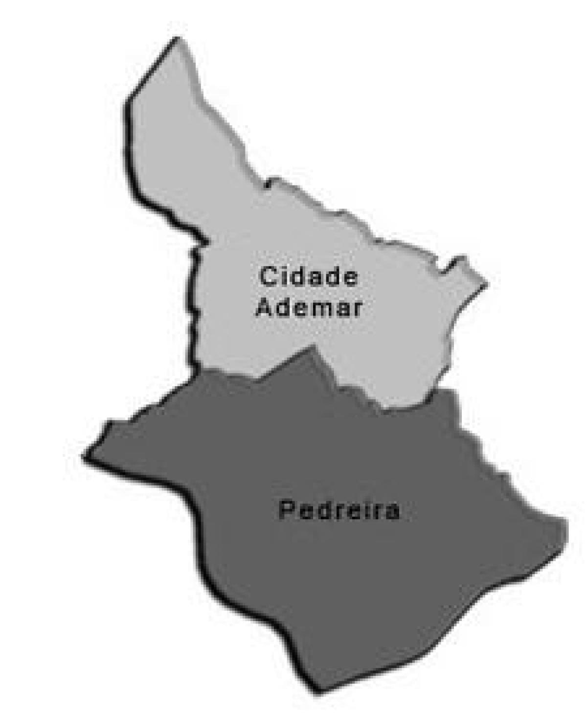 Kart over Cidade Ademar sub-prefecture