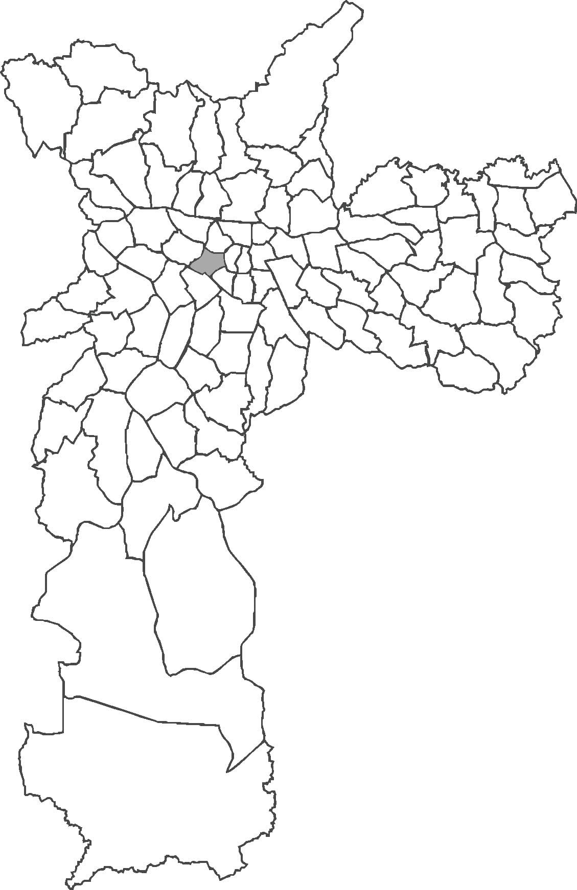 Kart over distriktet Consolação