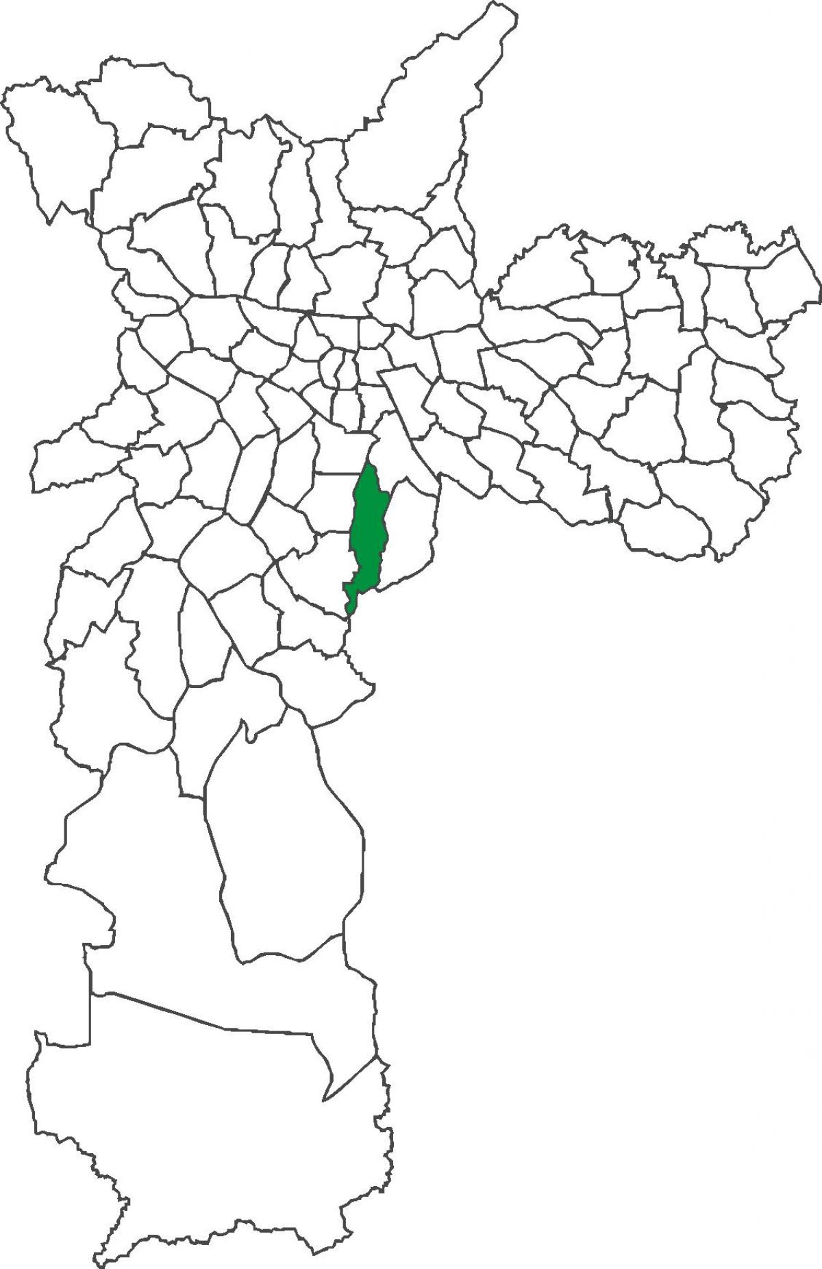 Kart over distriktet Cursino