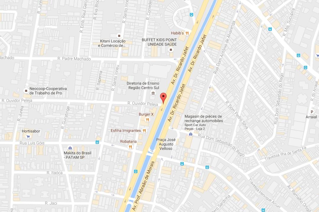 Kart over Cursino São Paulo