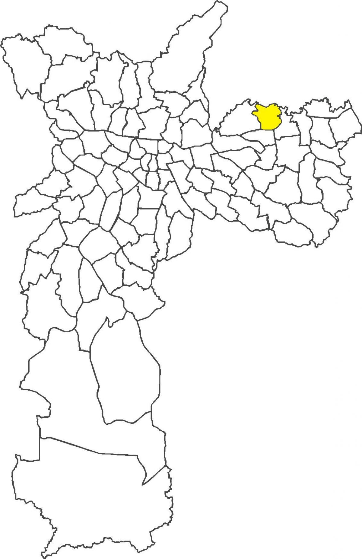Kart over Ermelino Matarazzo-distriktet