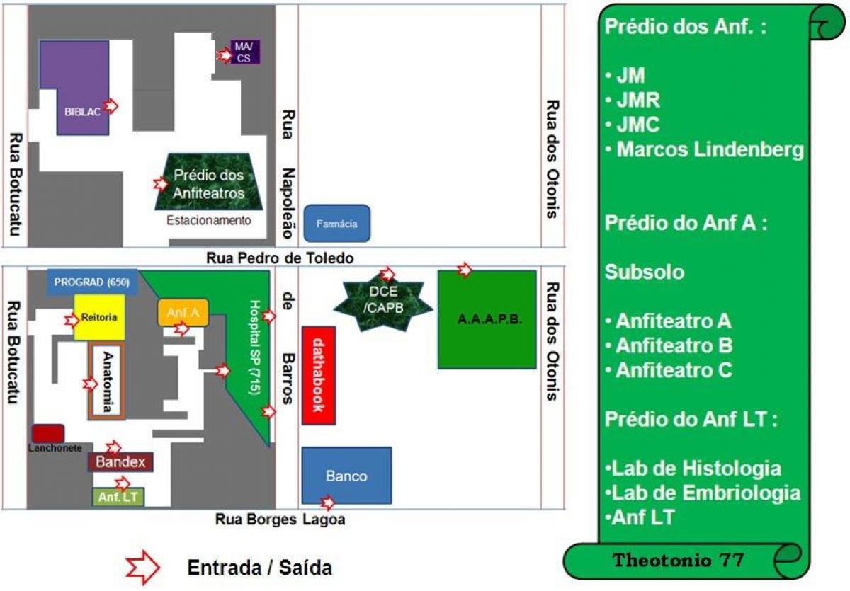 Kart av federal university of São Paulo - UNIFESP