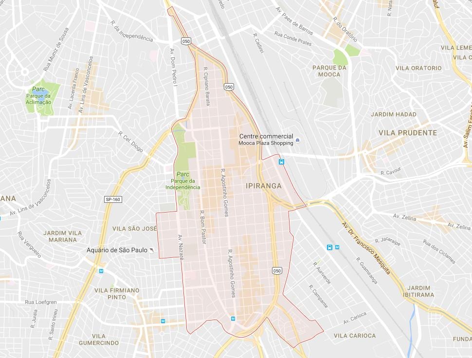 Kart over Ipiranga São Paulo