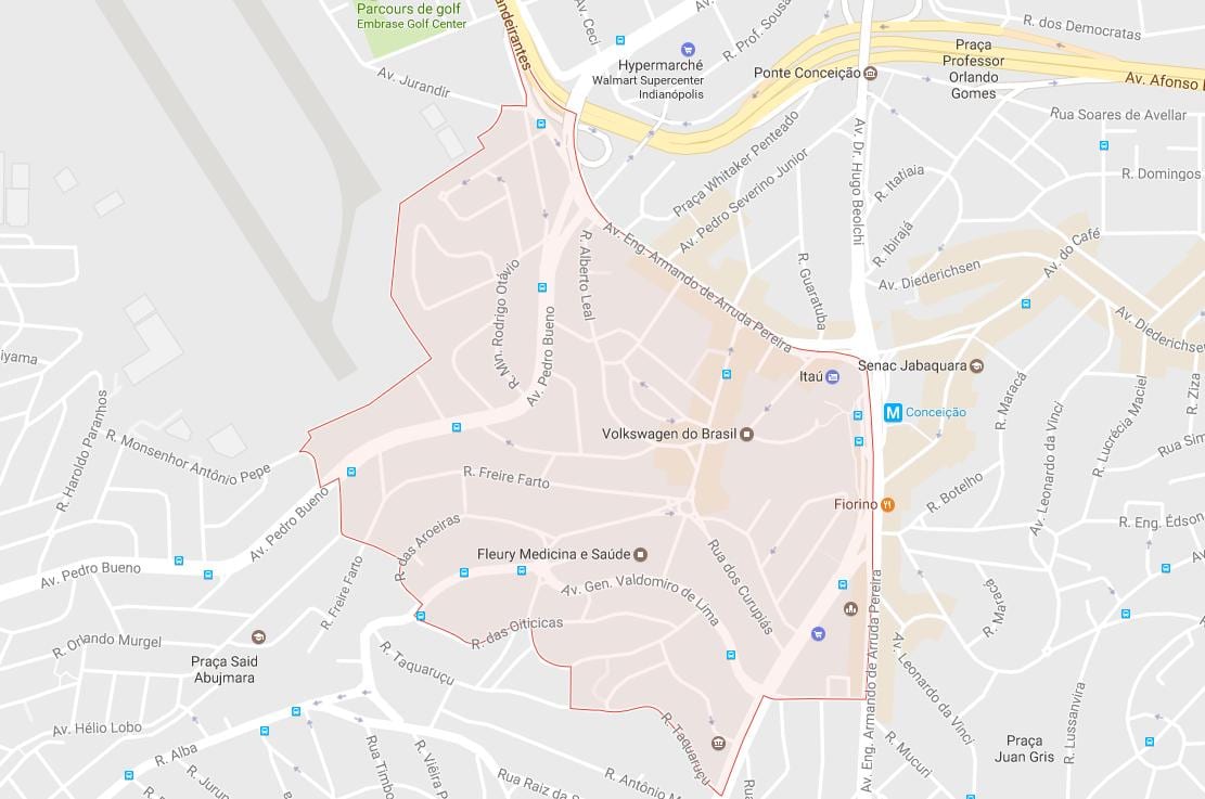 Kart av Jabaquara São Paulo