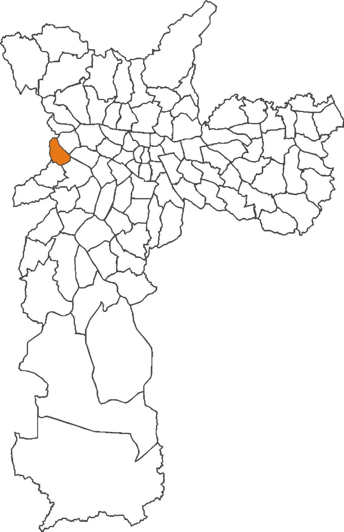 Kart over distriktet Jaguaré