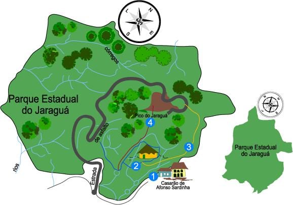 Kart over Jaraguá Park