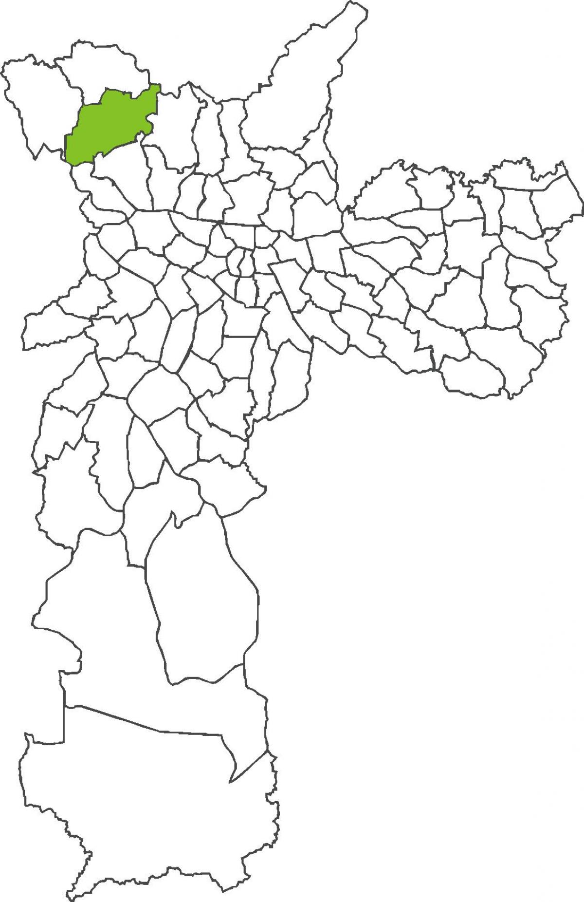 Kart over distriktet Jaraguá