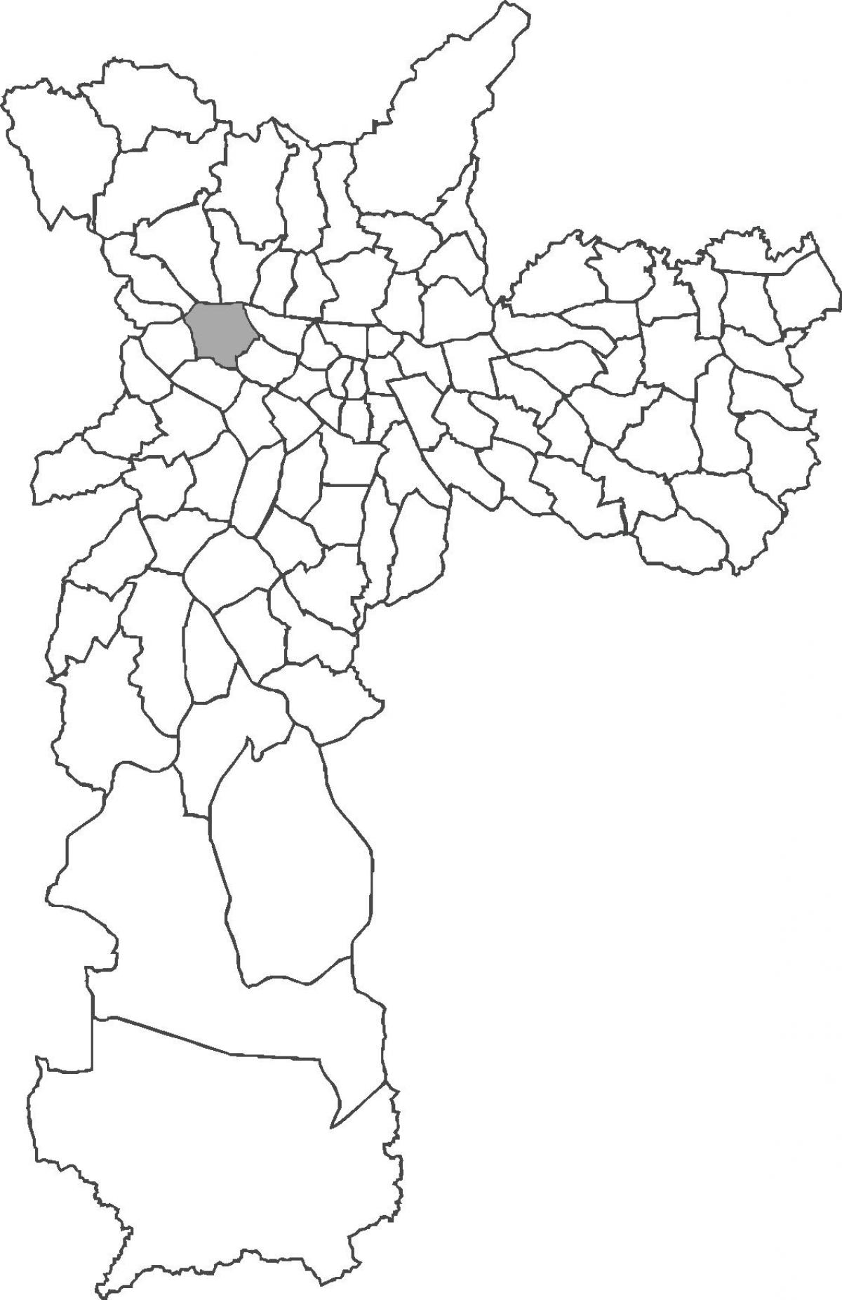 Kart av Lapa-distriktet