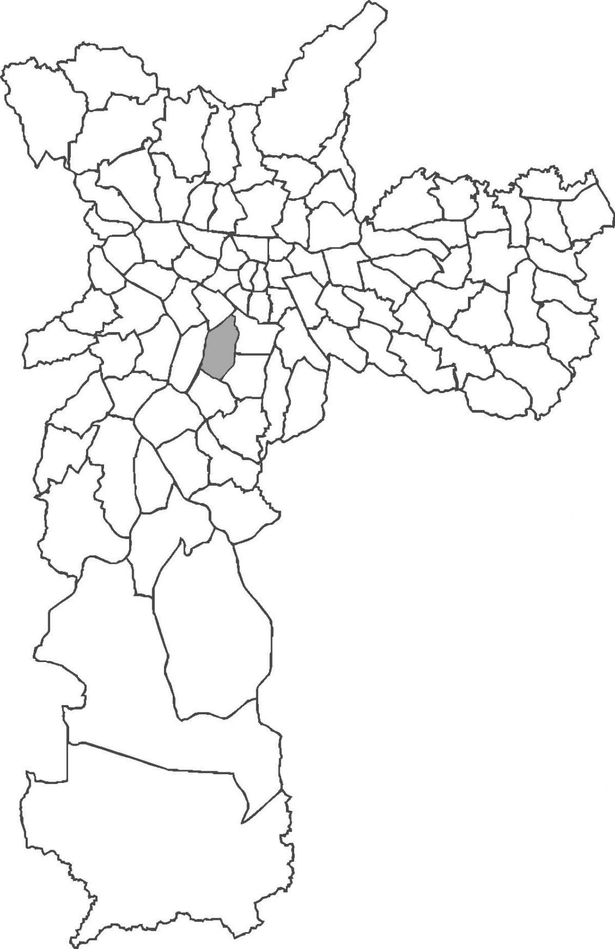 Kart over Moema-distriktet