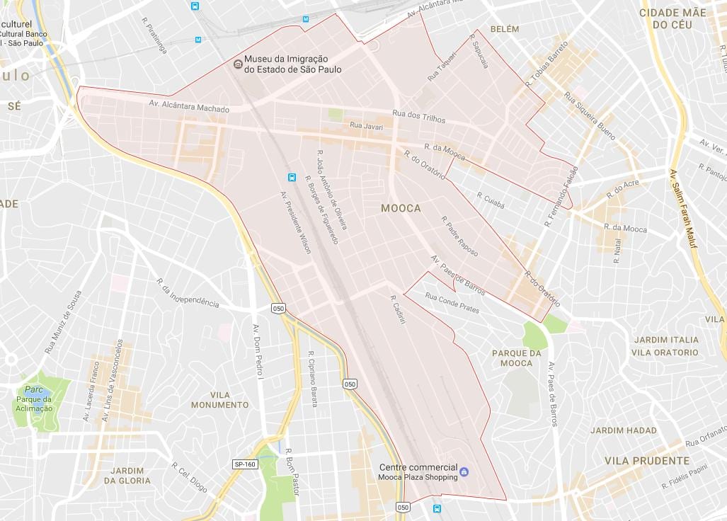 Kart over Mooca São Paulo