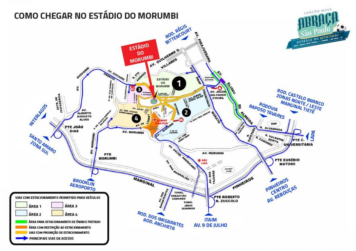 Kart over Morumbi stadion