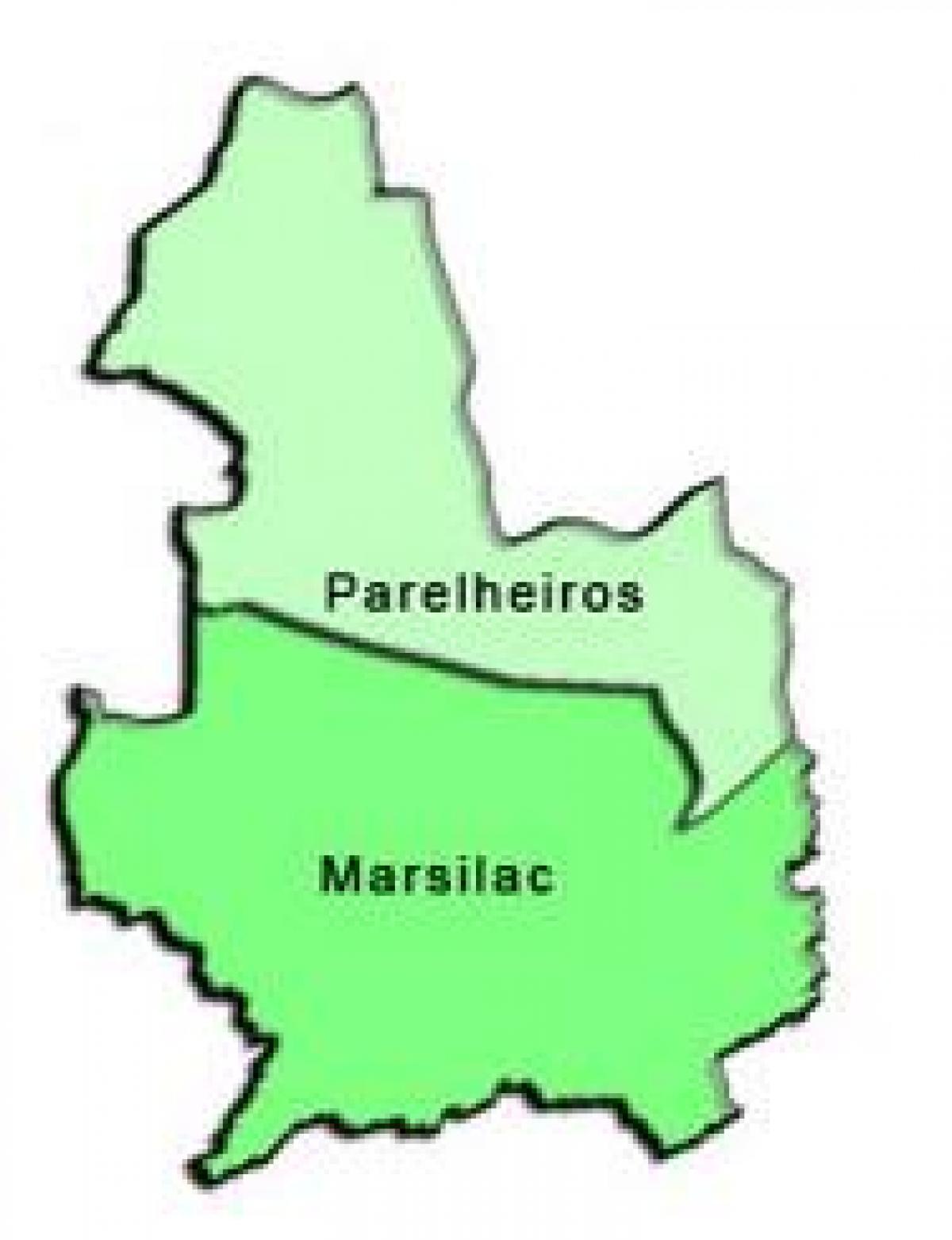 Kart over Parelheiros sub-prefecture