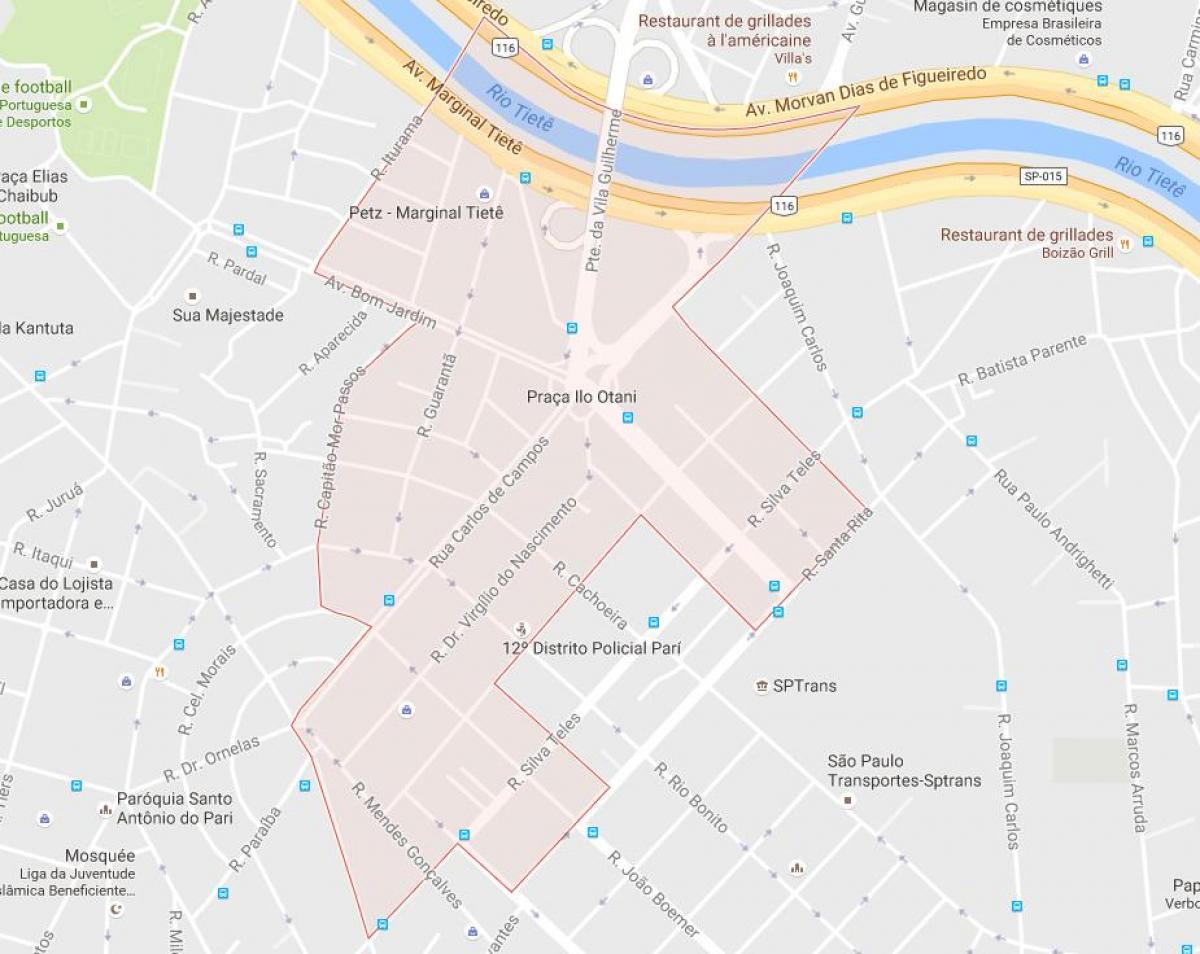 Kart over Pari São Paulo