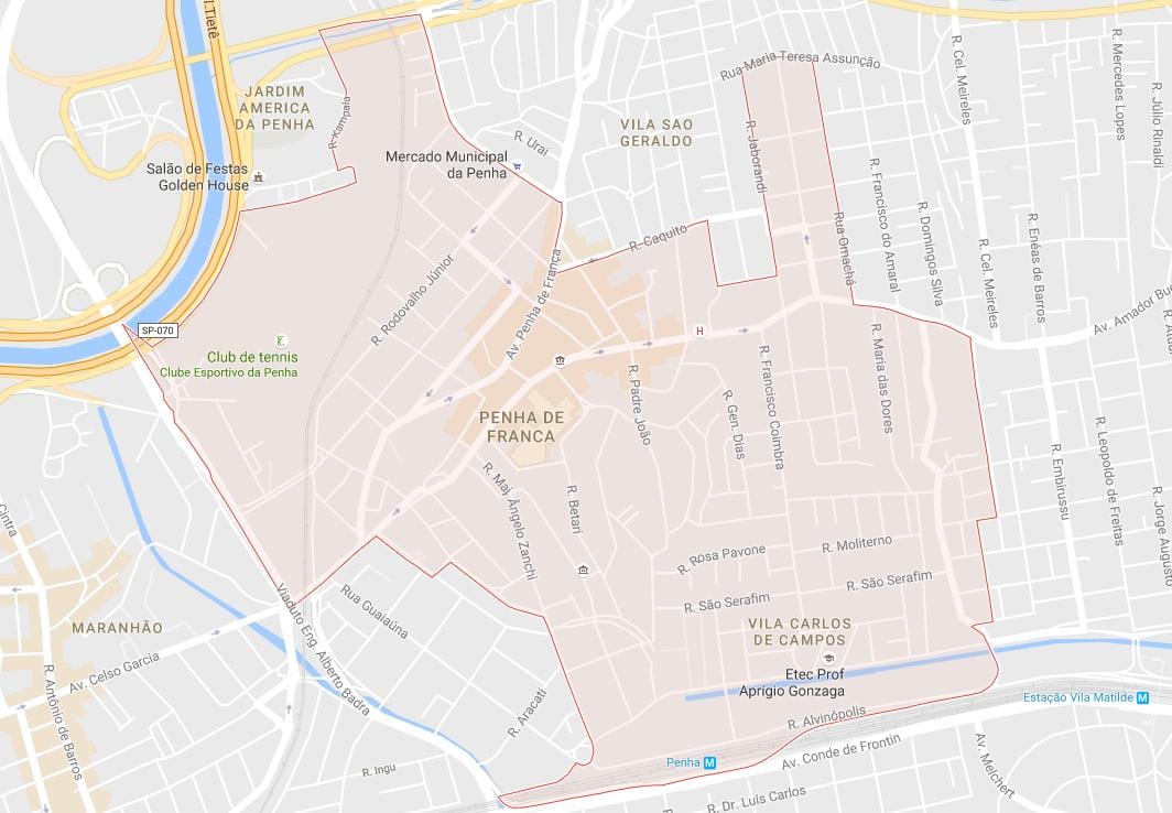 Kart av Penha São Paulo