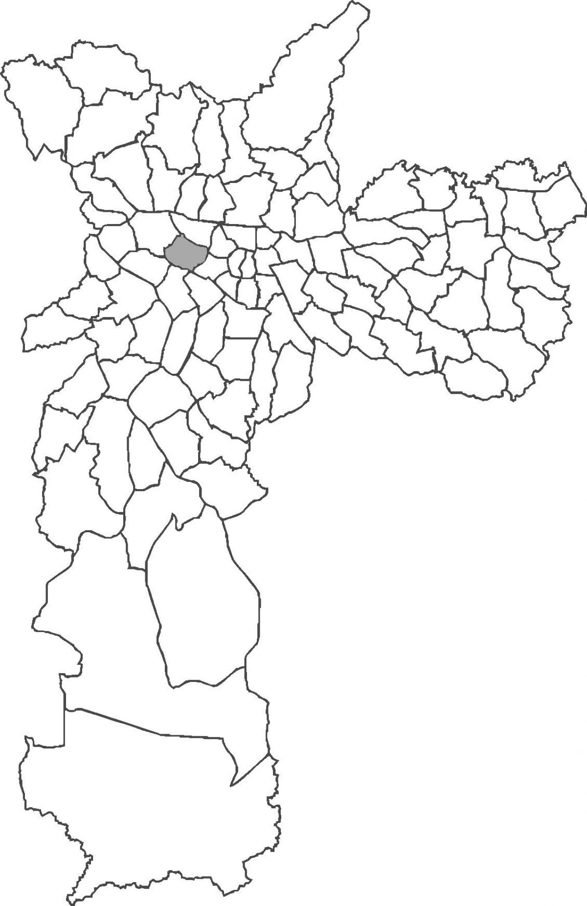 Kart over distriktet Perdizes