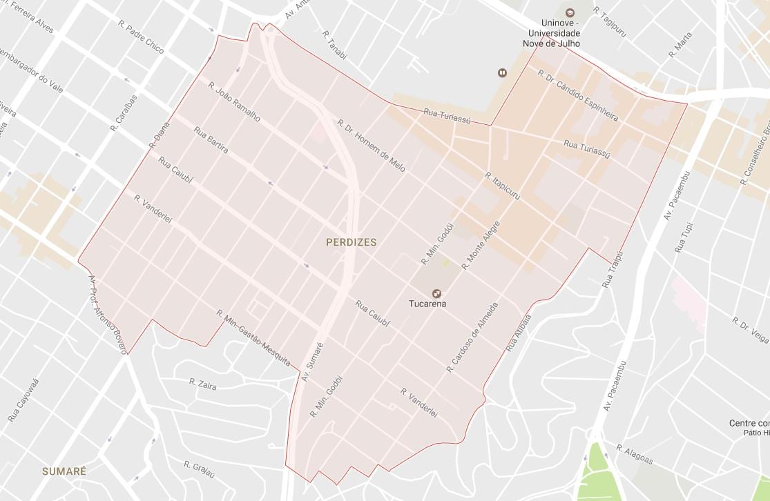 Kart over Perdizes São Paulo