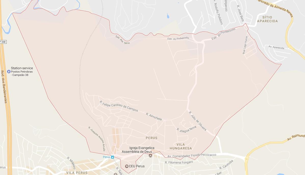 Kart av Perus São Paulo
