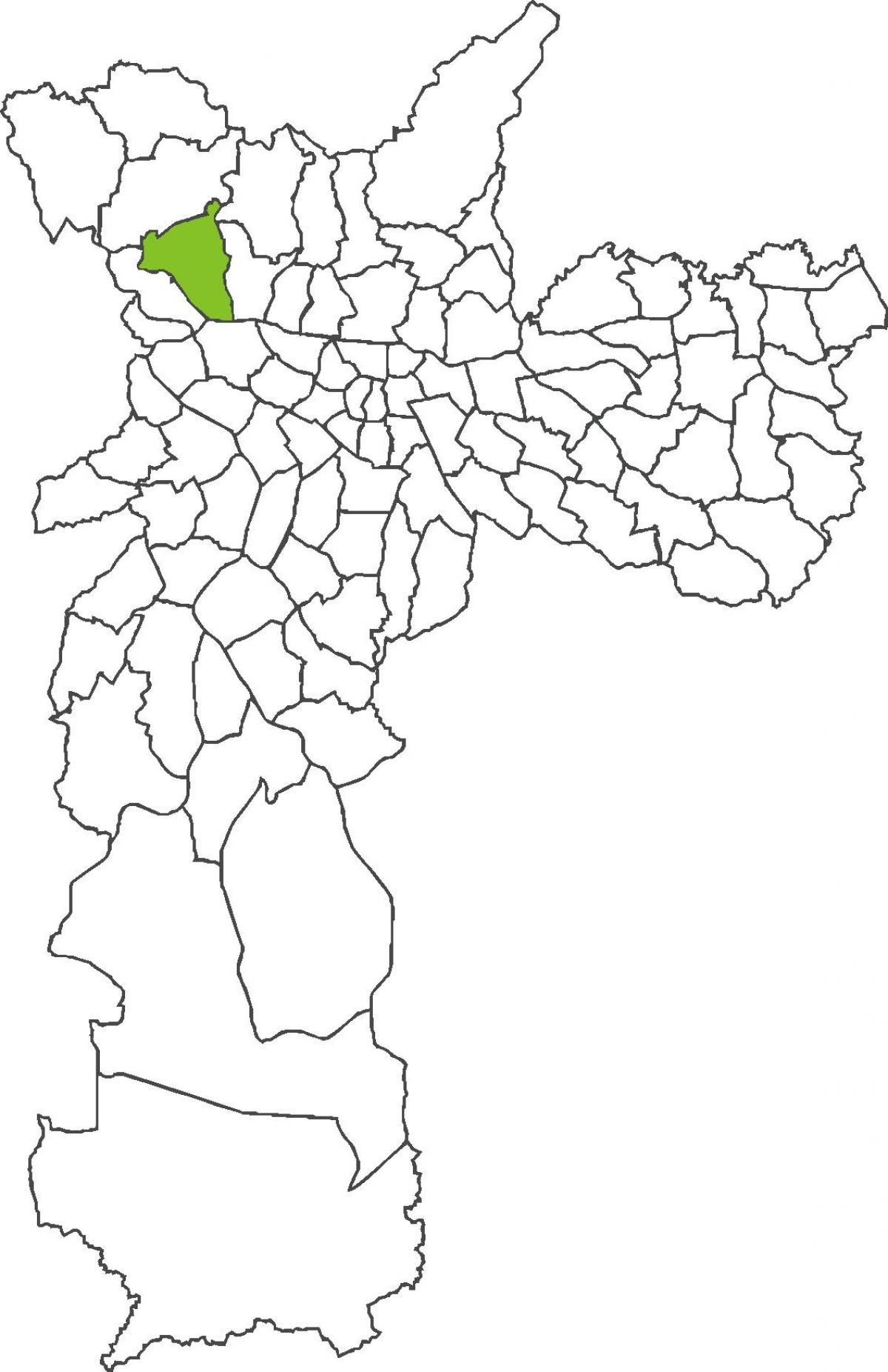 Kart over distriktet Pirituba