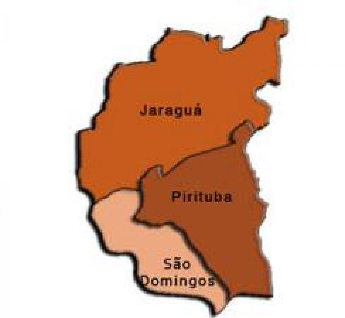 Kart over Pirituba-Jaraguá sub-prefecture