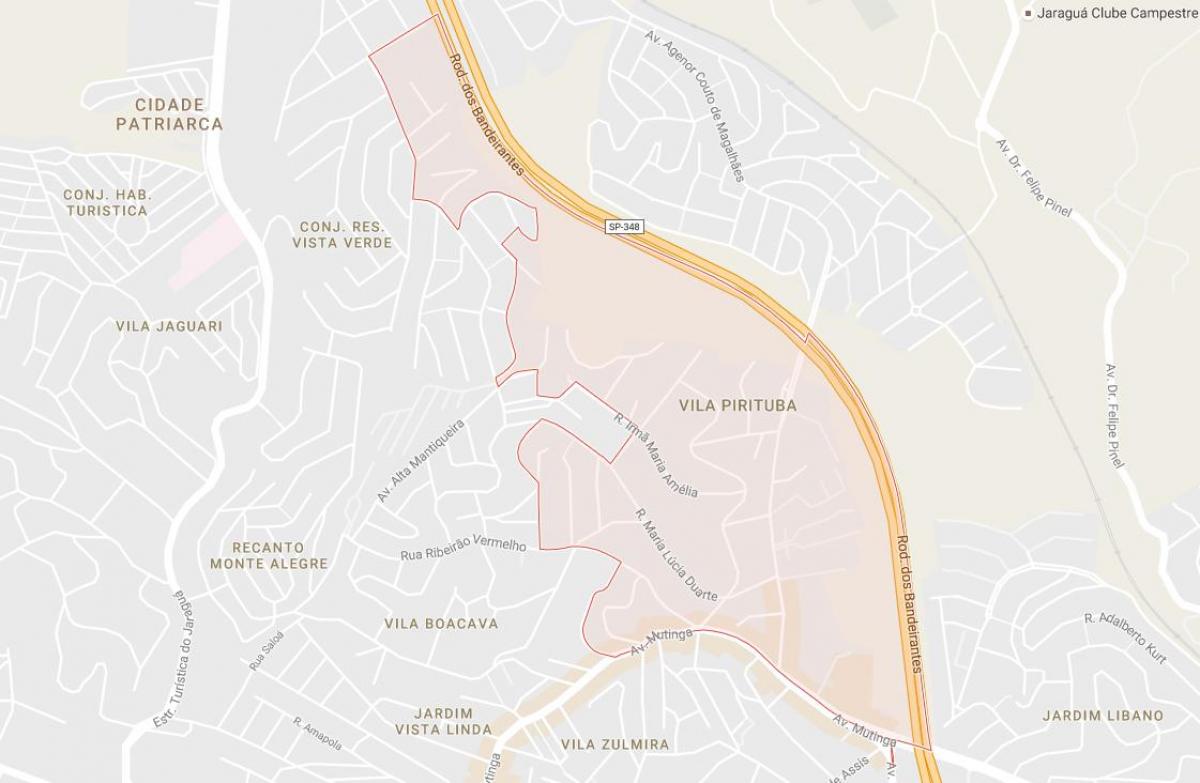Kart over Pirituba São Paulo