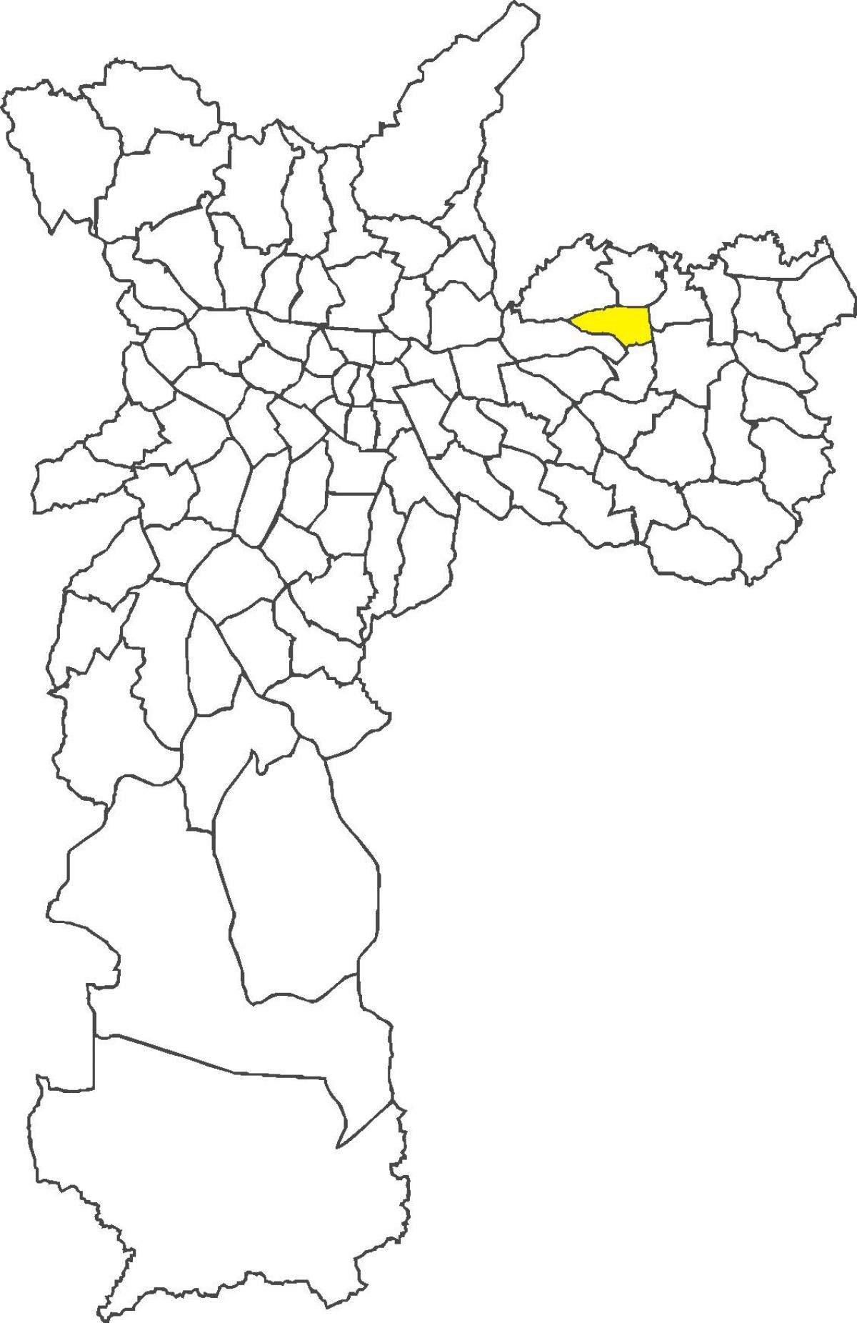 Kart over Ponte Rasa-distriktet